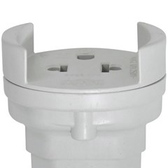 Adaptador Pino 2p+T Bipolar 10a 250v Cinza - Ilumi