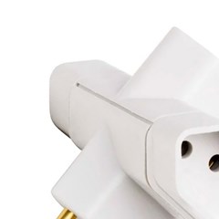 Plug T 2p+T 10a 250v Branco - Ilumi