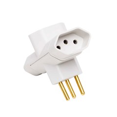 Plug T 2p+T 10a 250v Branco - Ilumi