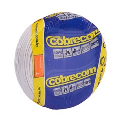 Cabo Flex 1,50mm² 750v Branco 100m - Cobrecom