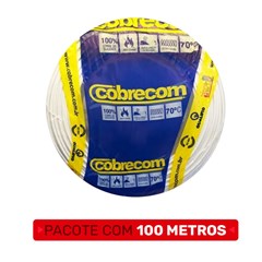 Cabo Flex 1,50mm² 750v Branco 100m - Cobrecom