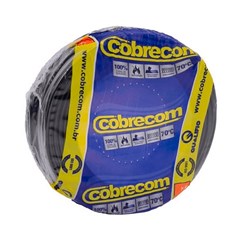 Cabo Flex 6,00mm² 750v 70° Preto 100m - Cobrecom