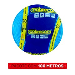 Cabo Flex 6,00mm² 750v 70° Azul 100m - Cobrecom