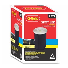 Spot Led Embutir Redon. Solo 3w 3000k Bivolt - G-Light