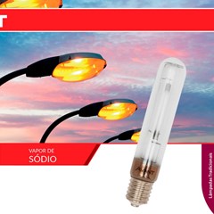 Lâmpada Vapor Sódio Tubular 100w E-40 - Avant