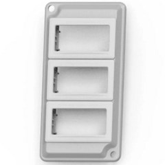 Placa Alum - Wetzel 3 Postos Tomada