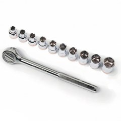 Jogo Soquete Sextavado 1/2” 11 Pcs - Gedore