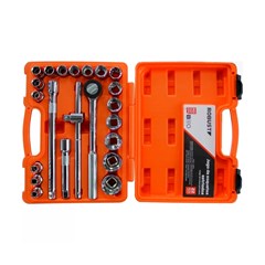 Jogo Soquete Estriado 1/2” 22 Pcs - Gedore