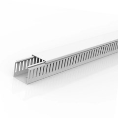 Canaleta Semi-Aberta 50x30x2000mm Cinza - Enerbras