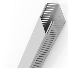 Canaleta Semi-Aberta 50x80x2000mm Cinza - Enerbras
