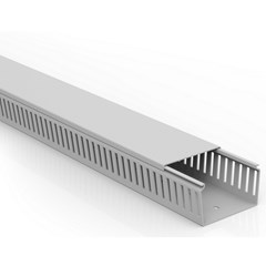 Canaleta Semi-Aberta 50x80x2000mm Cinza - Enerbras