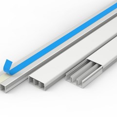 Canaleta Adesiva Fechada 50x20x2000mm Cinza - Enerbras