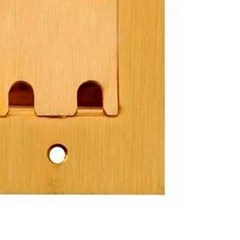 Placa Piso 4x2 Dupla Rj45-45 Latão - Olivo