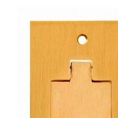 Placa Piso 4x2 Dupla Rj45-45 Latão - Olivo
