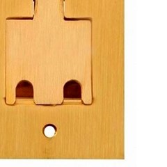 Placa Piso 4x2 Dupla Rj45-45 Latão - Olivo