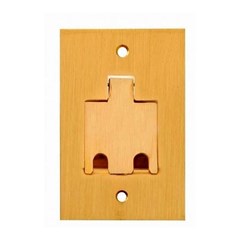 Placa Piso 4x2 Dupla Rj45-45 Latão - Olivo