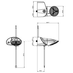 Chuveiro Ducha Top Jet Turbo Multitemperaturas 6400w 220v - Lorenzetti