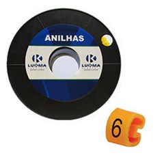 Anilha Marcacao C/100 (N° 6) 0,75-1,5mm² - Lukma