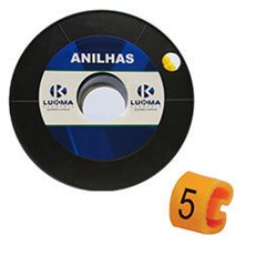 Anilha de Marcação C/100 (N° 5) 2,5-4,00mm² - Lukma