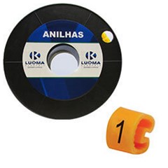 Anilha Marcacao C/100  (N° 1) 4,0-6,00mm² - Lukma
