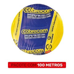 Cabo Flex 1,5mm² 750v 70° Amarelo 100m - Cobrecom