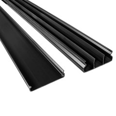 Canaleta Adesiva C/Div. 20x10x2000mm Preta - Enerbras