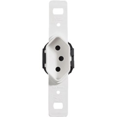 Tomada 2p+T 20a Vertical S/Placa Branca - Mec-Tronic