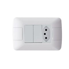 Interruptor Duplo + Tomada 20A Aria - Tramontina