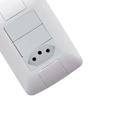 Interruptor Duplo + Tomada 20A Aria - Tramontina