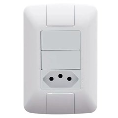 Interruptor Duplo + Tomada 20A Aria - Tramontina