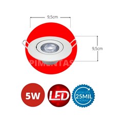 Spot Led Neo Redondo 5w Rgb Bivolt - Avant