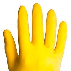Luva Latex Kal Tam. 08-M Amarela - Kalipso