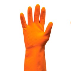 Luva Latex Orange Tam. 08-M Amarela - Kalipso