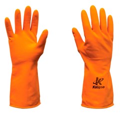 Luva Latex Orange Tam. 08-M Amarela - Kalipso