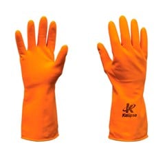 Luva Latex Orange Tam. 08-M Amarela - Kalipso
