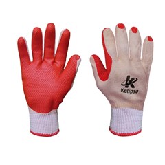 Luva Redgrip Tamanho 09-G Vermelho Bege - Kalipso