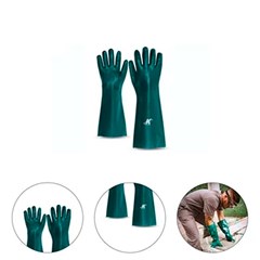 Luva Pvc Com Forro Tamanho 35cm Verde - Kalipso