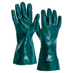 Luva Pvc Com Forro Tamanho 35cm Verde - Kalipso