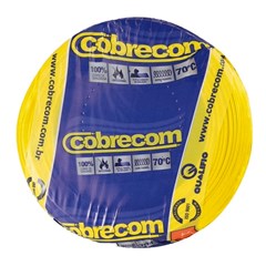Cabo Flex 6,00mm² 750v 70° Amarelo 100m - Cobrecom