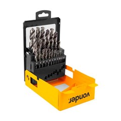 Broca Aço Rápido 1,0-13mm² Din338 25pc - Vonder