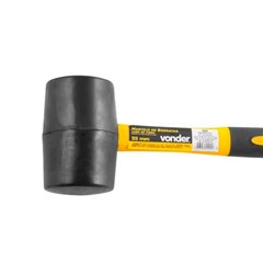 Martelo Borracha 55mm Cabo Fibra - Vonder