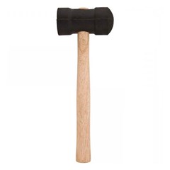 Martelo Borracha 60mm Cabo Madeira - Vonder