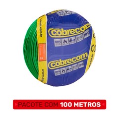 Cabo Flex 1,5mm² 750v 70° Verde 100 metros - Cobrecom