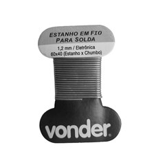 Estanho Fio 1,2mm 60x40 20g - Vonder