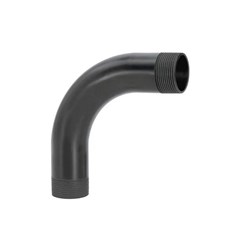 Curva Pvc Longa 3” 90° Preta - Amanco