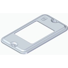 PLACA ALUM 2 POSTO INTER+TOMADA 3/4”
