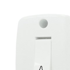Pulsador Campainha Sobrepor 6A Branco - Ilumi