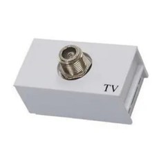 Tomada Sobrepor TV Sat Branco - Ilumi