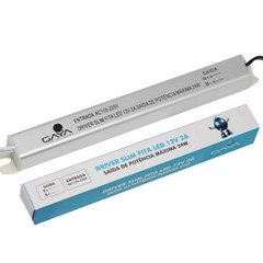 Driver P/Fita Led Ent. Bivolt 5a/60w 12v - Gaya