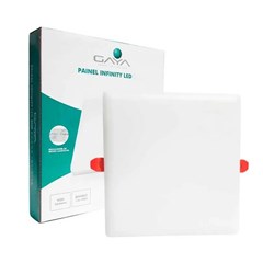 Painel Embutir Led Quadrado Infin. 6000k 24w Bivolt - Gaya